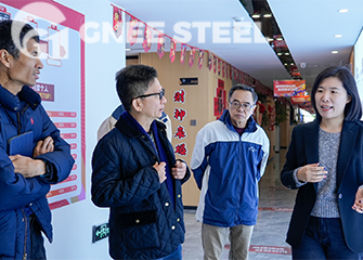 Thai clients visit GNEE Group for API 5L X60 PSL2 large diameter pipeline